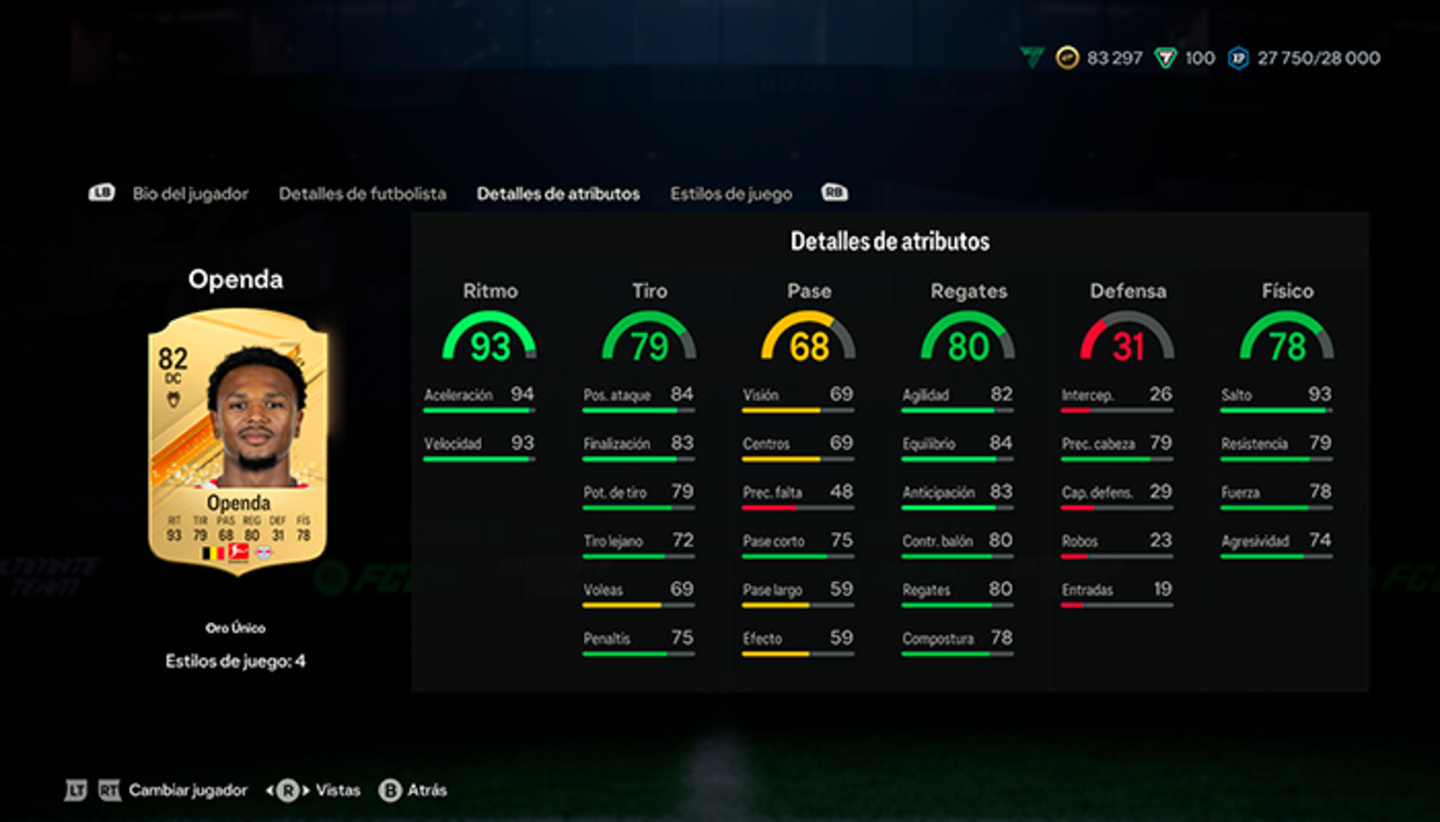 Los 10 mejores DC de EA Sports FC 24 Ultimate Team relación calidad-precio por menos de 50.000 monedas