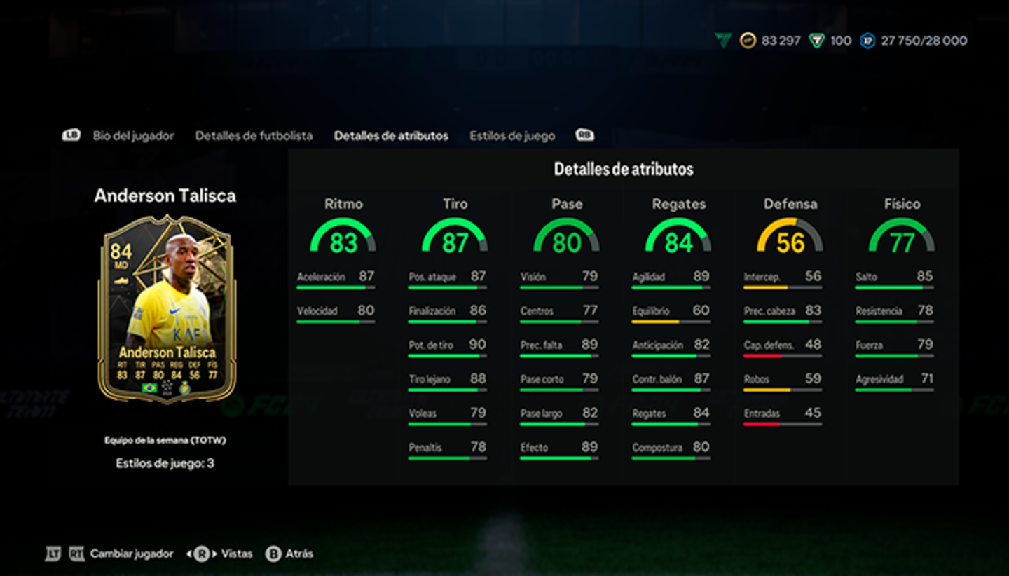 Los 10 mejores DC de EA Sports FC 24 Ultimate Team relación calidad-precio por menos de 50.000 monedas