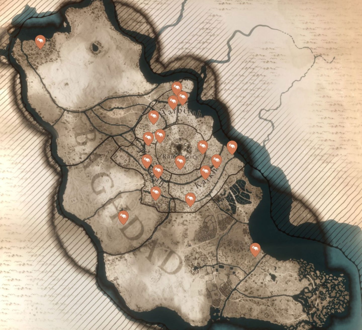 Todos los artefactos de Dervis en el mapa completo de Assassin's Creed Mirage