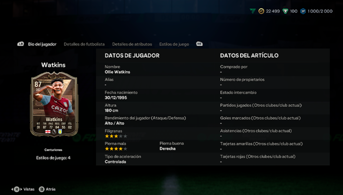 EA Sports FC 24 Ultimate Team: ¿merece la pena el SBC de Watkins Centurión?