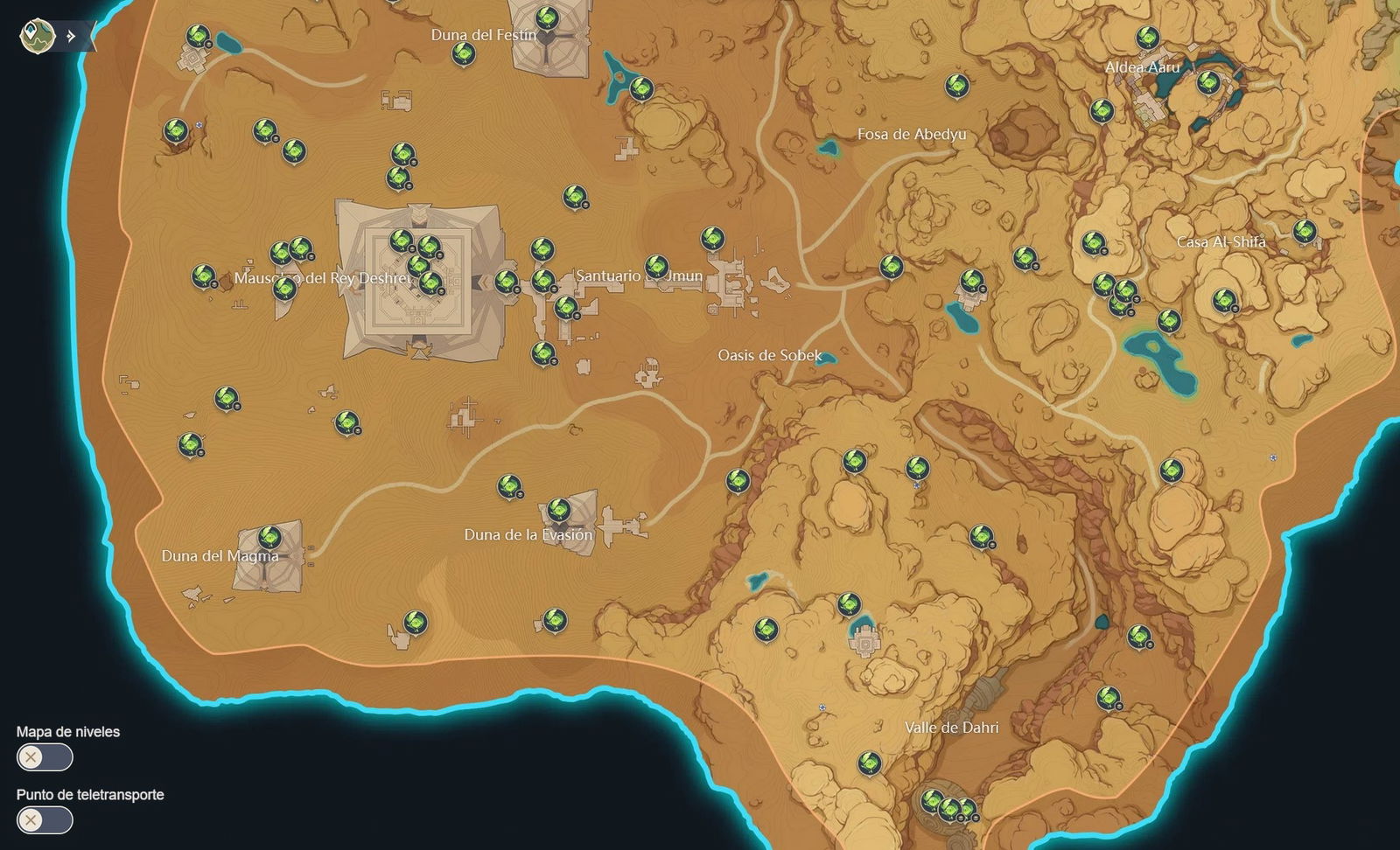 Dendróculus en la zona de desierto inferior de Sumeru