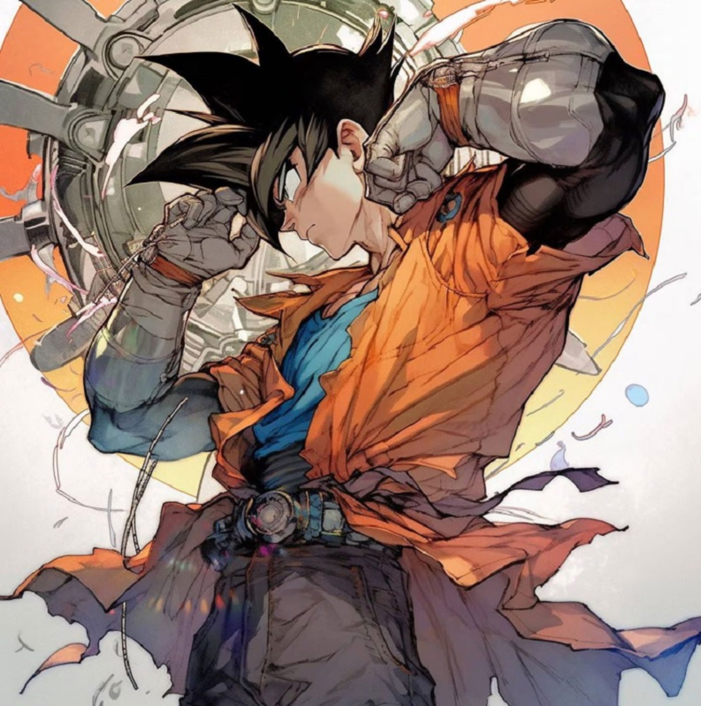 Dragon Ball: Goku recibe una sorprendente versión cyberpunk de la mano de una IA