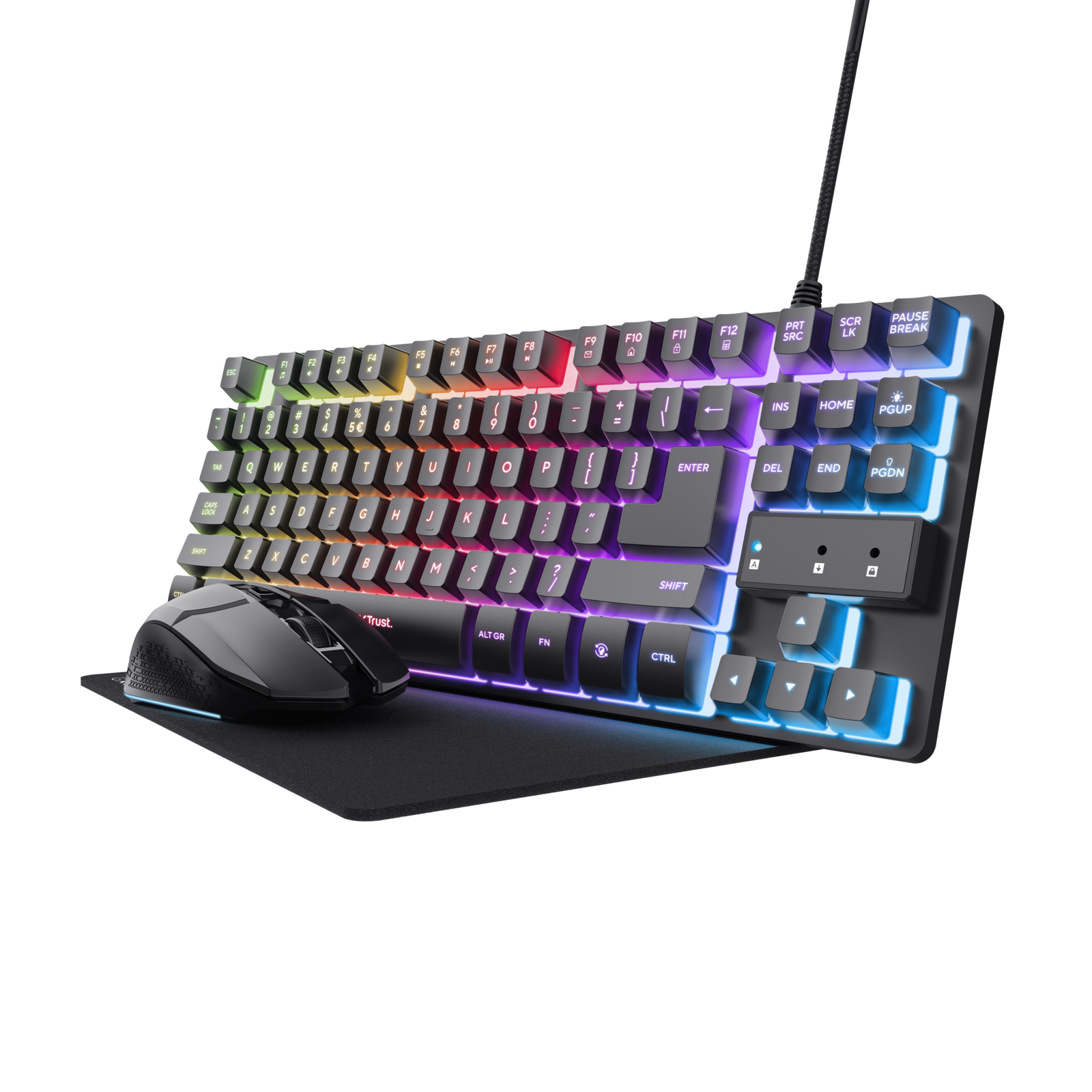 Sube de nivel con este nuevo pack gaming GXT 794 de Trust: teclado, ratón y alfombrilla