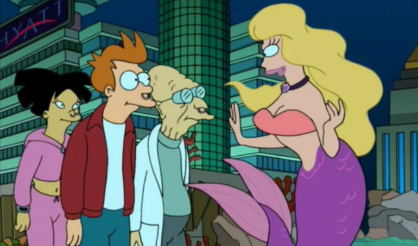 Uno de los mejores momentos de la segunda temporada de Futurama es cuando descubren la Atlántida