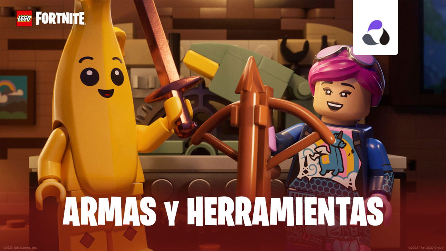 Guía de armas y herramientas en LEGO Fortnite