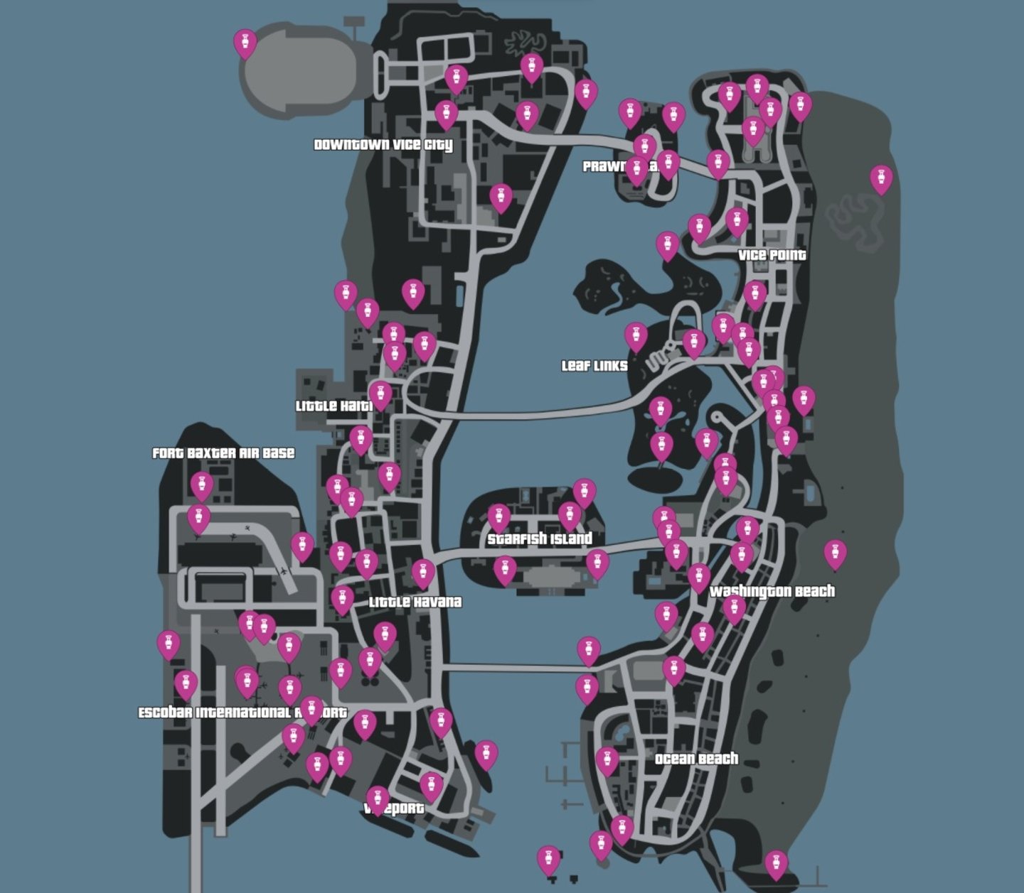 GTA Vice City: Una guía rápida con todos los objetos ocultos del juego