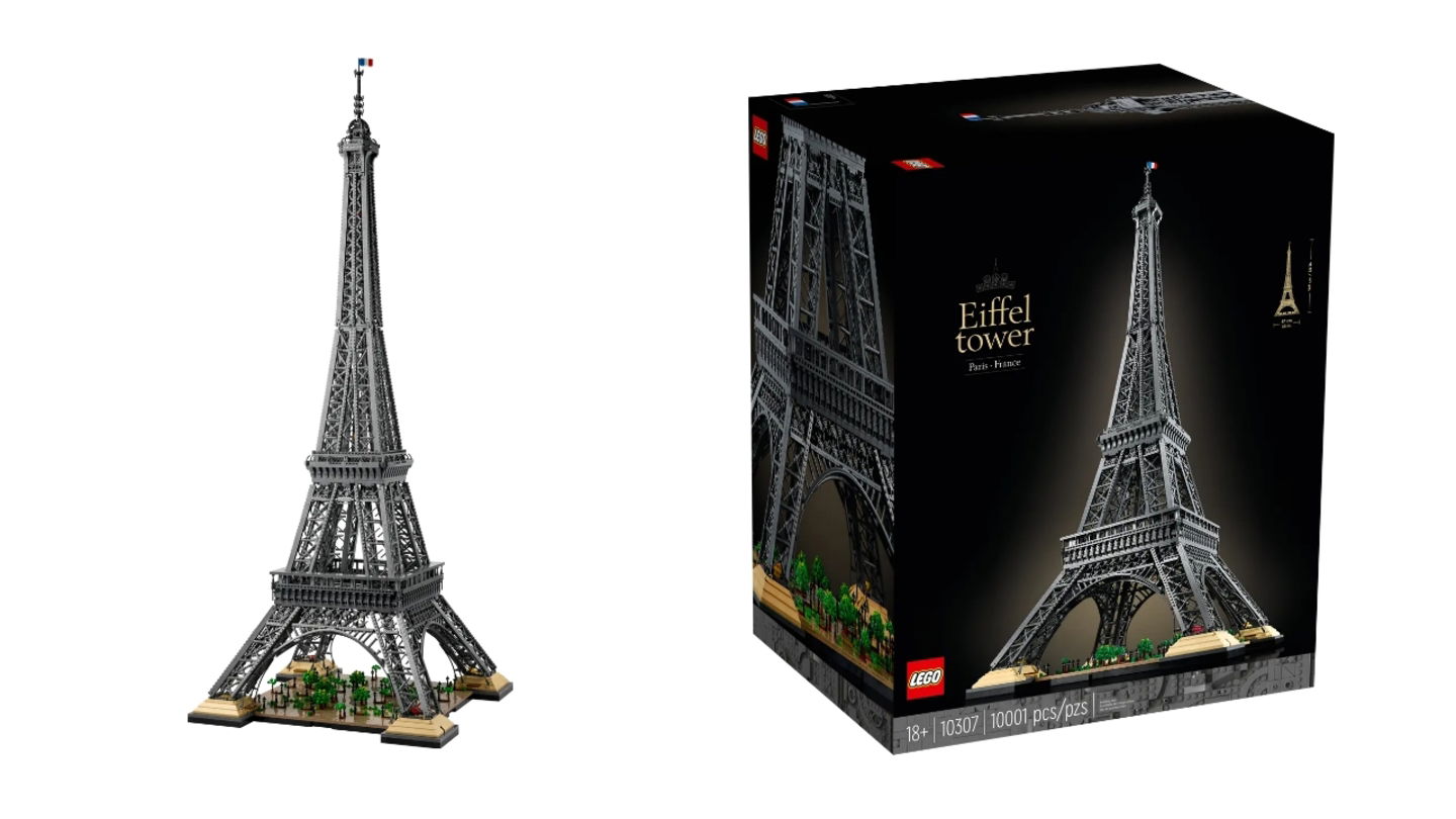 La torre Eiffel en LEGO cuenta con más de 10 mil piezas