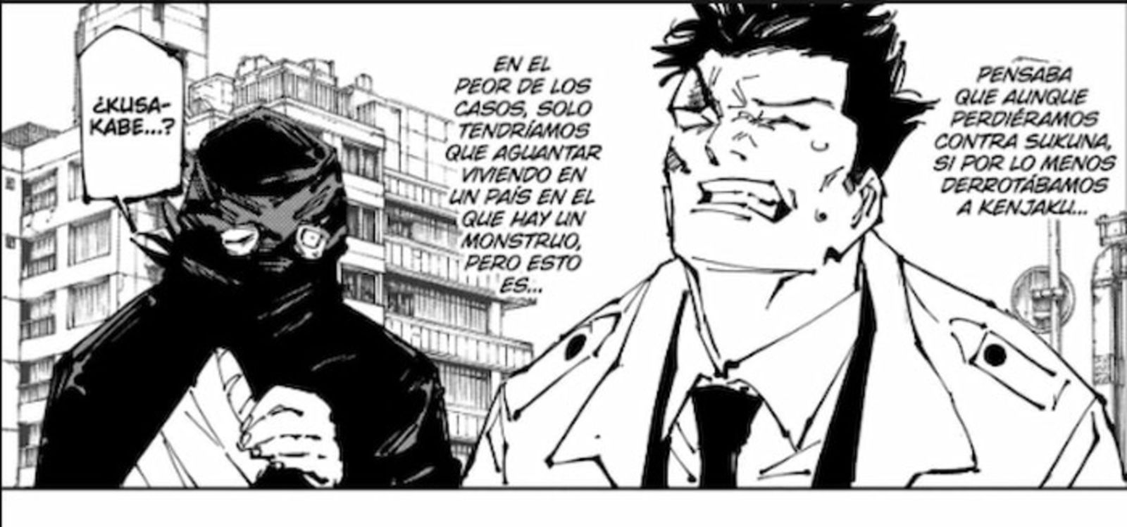Kusakabe explica que pensaban que acabar con Kenjaku era lo más importante, pero confiesa que se han equivocado