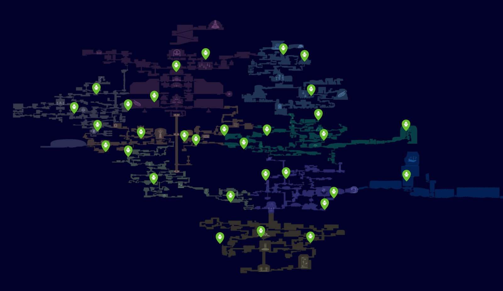 Localización de todos los tarros de arena en el mapa