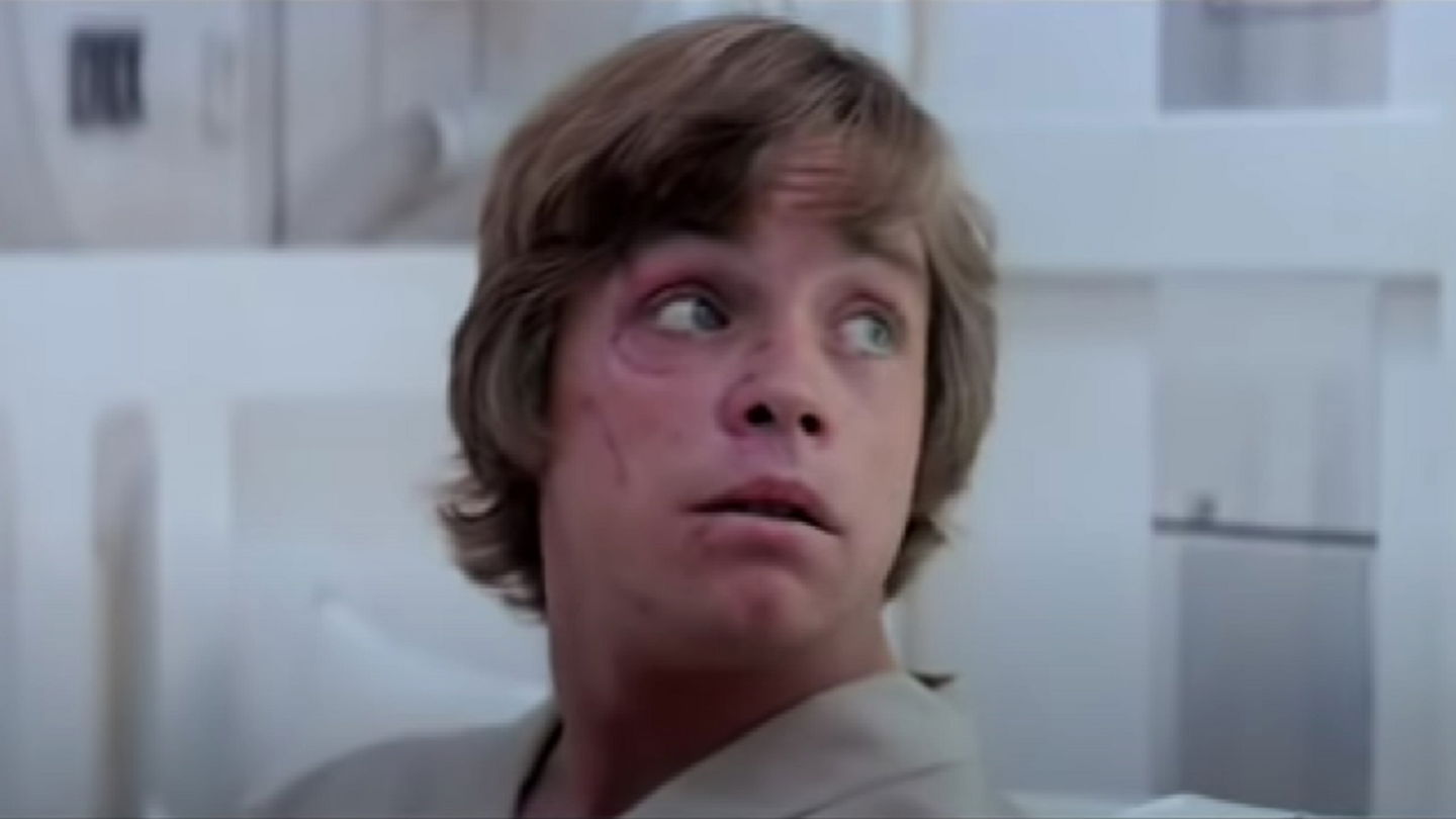 Star Wars: la historia detrás de las cicatrices que vimos en el rostro de Luke en El Imperio Contraataca