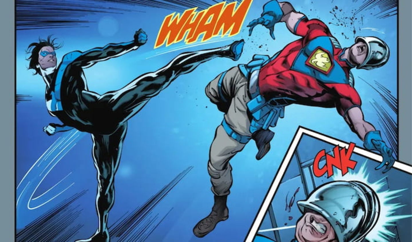 Nightwing es uno de los personajes más carismáticos, nobles y diligentes de la Bati-Familia, por lo que el rencor de Peacemaker es injustificado