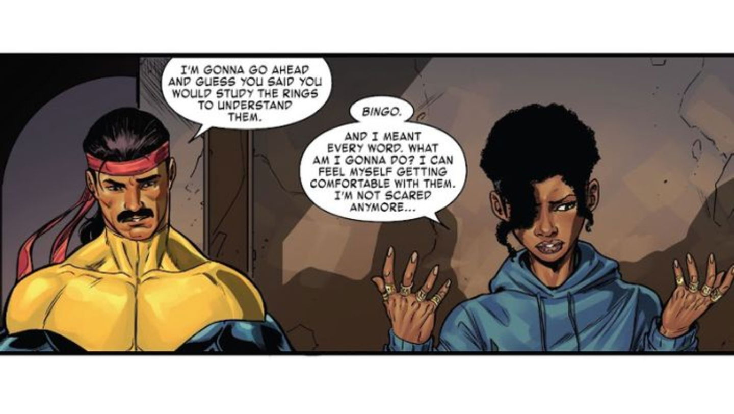 Riri Williams quiso deshacerse de los Diez Anillos enviándolos al espacio, y esto podría costarle caro en el futuro