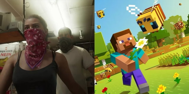 El tráiler de GTA VI se ha recreado en Minecraft de un modo genial