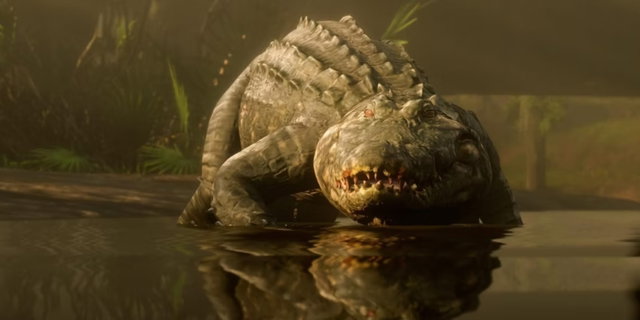 Un jugador de Red Dead Redemption II descubre un increíble detalle sobre un aligátor
