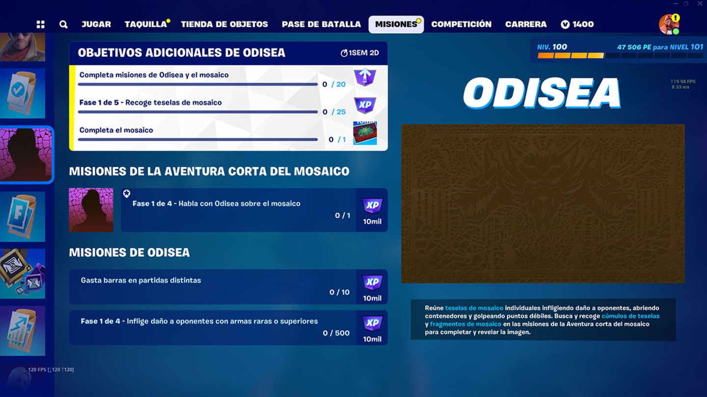 Este set de misiones de evento es el último del C5T1 de Fortnite