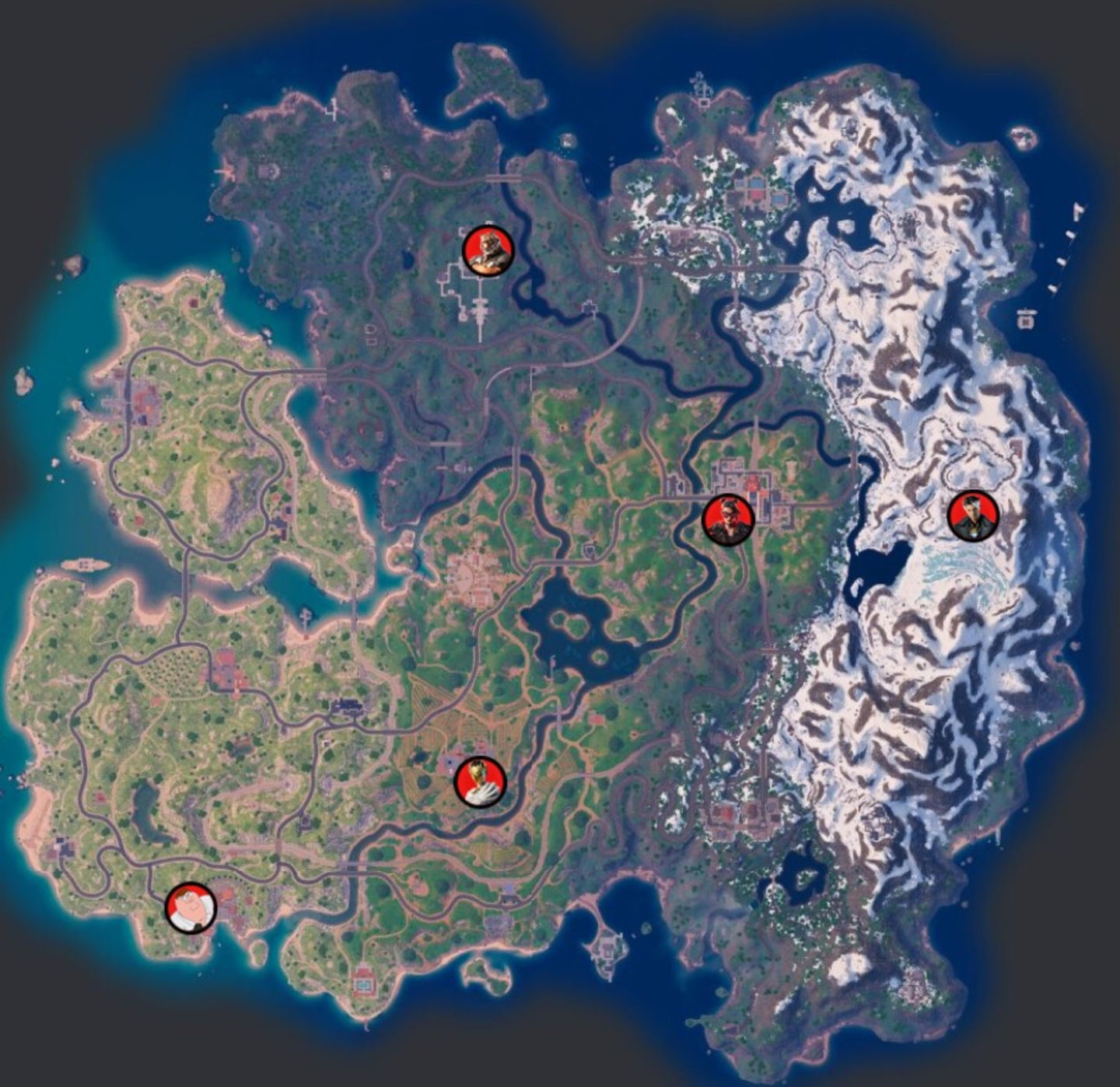 Localización de todos los medallones en Fortnite