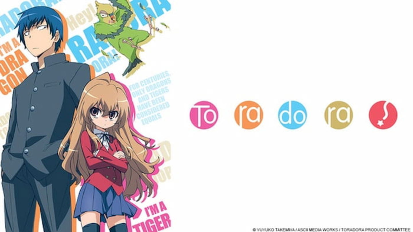 Toradora muestra la historia de dos estudiantes opuestos que entablan una amistad y deciden ayudarse a encontrar el amor