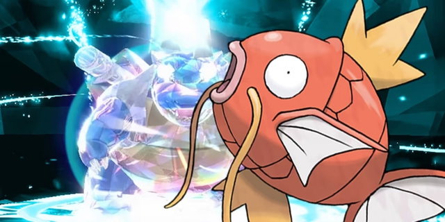 Un jugador de Pokémon Escarlata y Púrpura completa el evento de Blastoise con un Magikarp