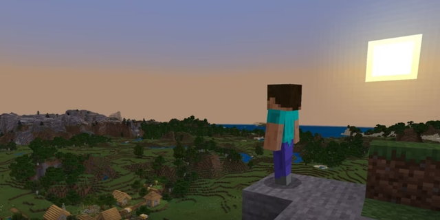 Crean un árbol gigante en Minecraft que incluso tiene un pueblo en su interior