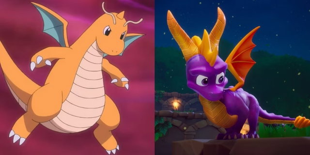 Rediseñan al Pokémon Dragonite como si fuese Spyro