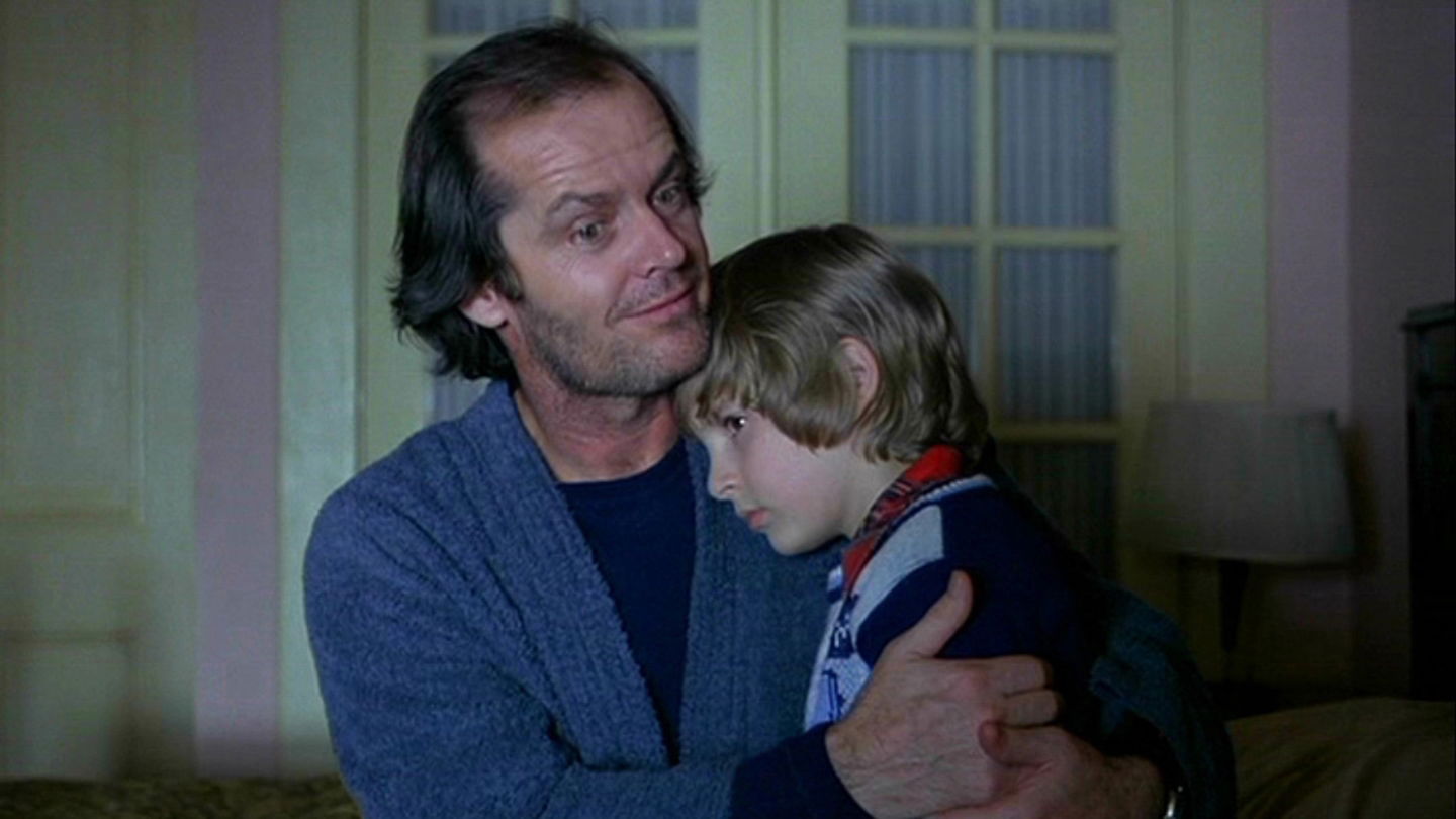 Danny Lloyd con Jack Torrance