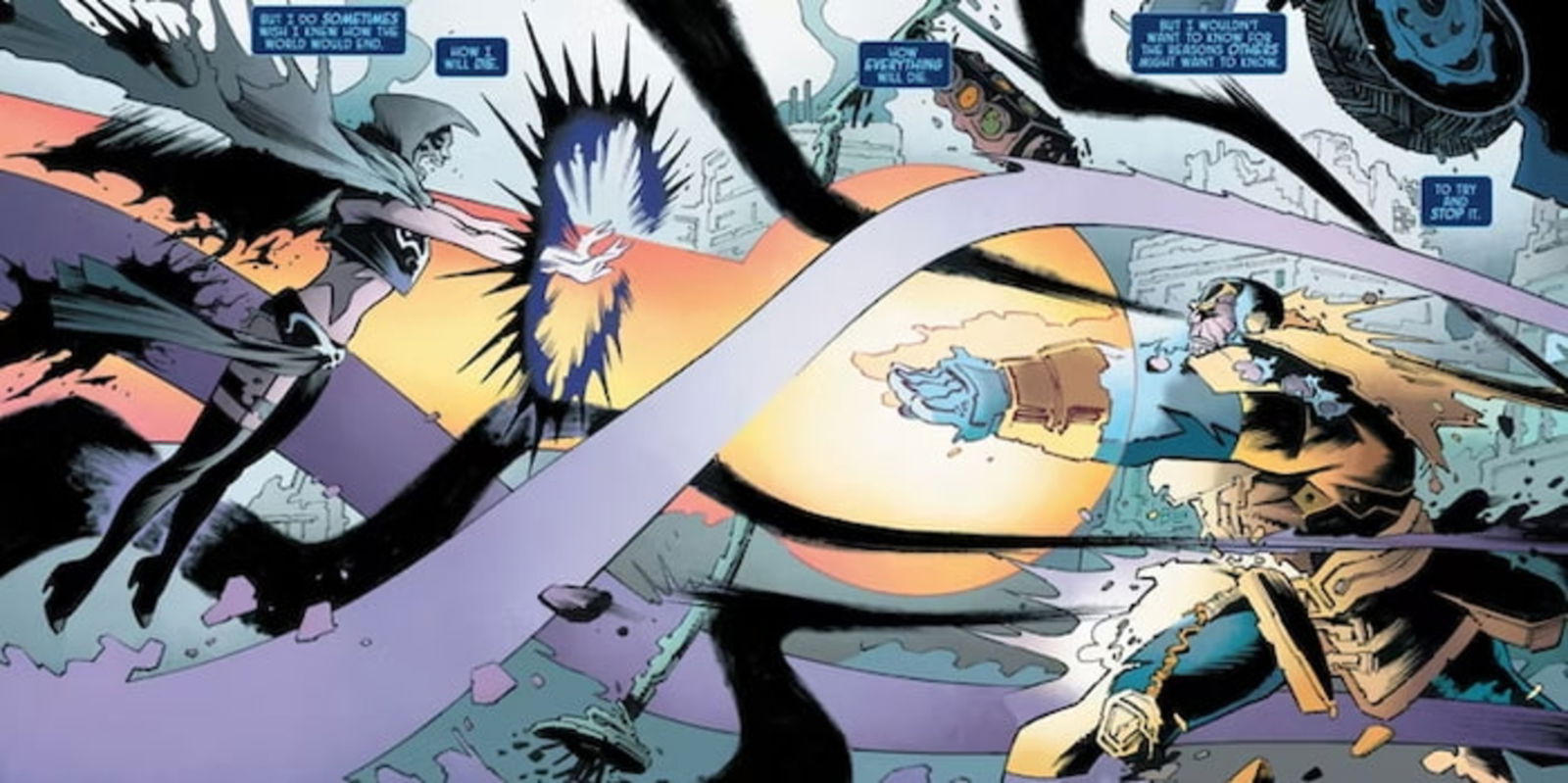 En los cómics de Marvel, Thanos se enfrentó a la mismísima Muerte