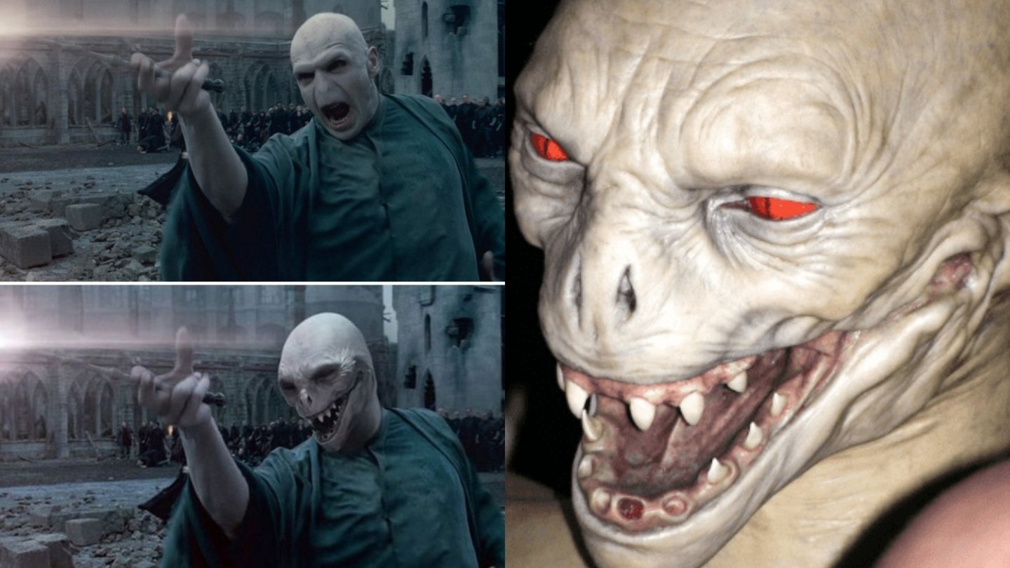 Harry Potter: el diseño de Voldemort de las películas no es el mismo de los libros