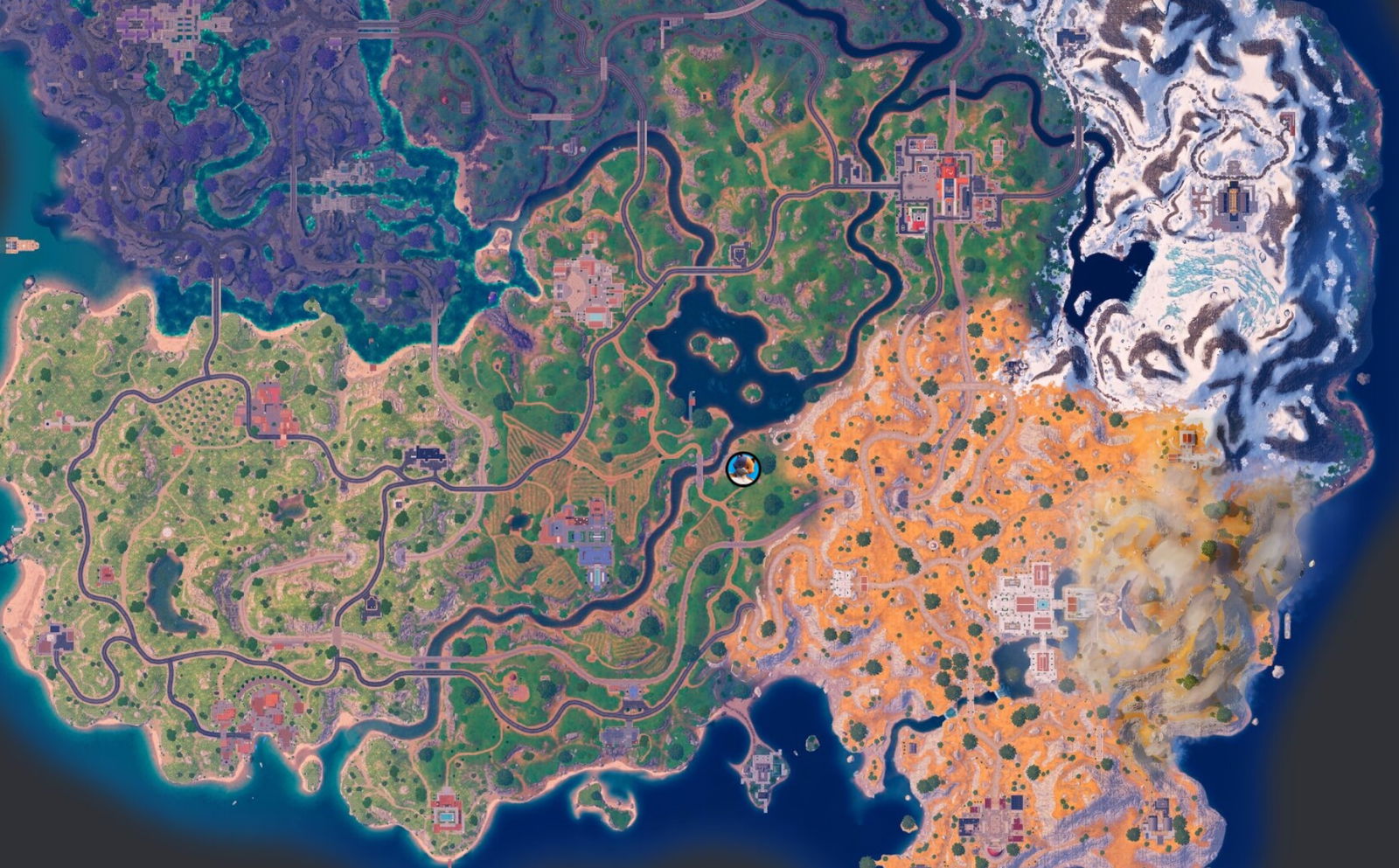 Localización de Miausculos en el mapa de Fortnite