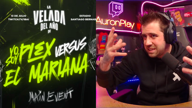 Auronplay da su opinión sobre el combate entre ElMariana y Plex de La Velada del Año 4