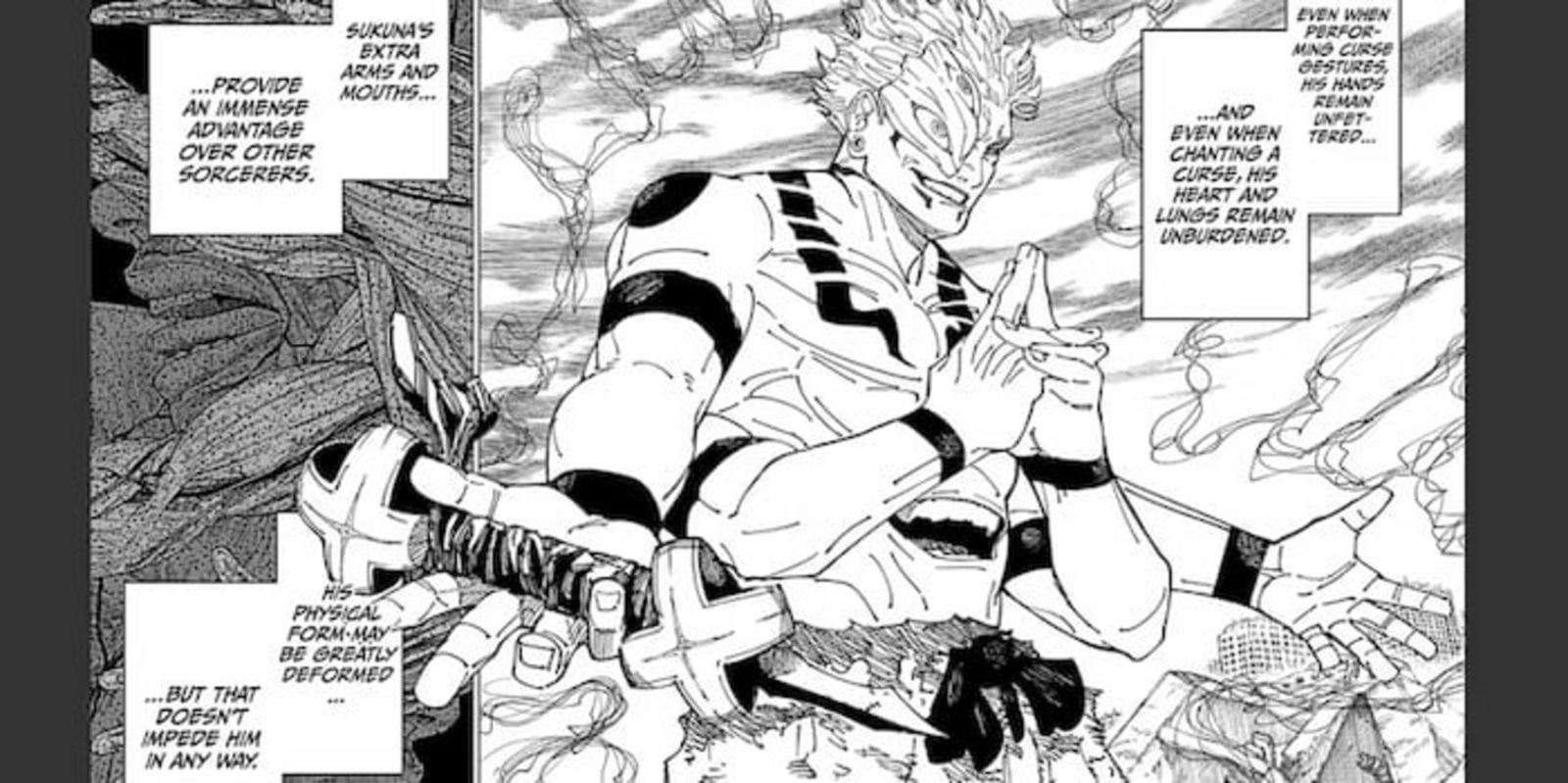 Sukuna ha mostrado su forma más poderosa, con la que ha conseguido acabar con Kashimo y derrotar a los estudiantes de Gojo