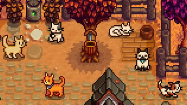 Un jugador de Stardew Valley muestra su increíble colección de gatos