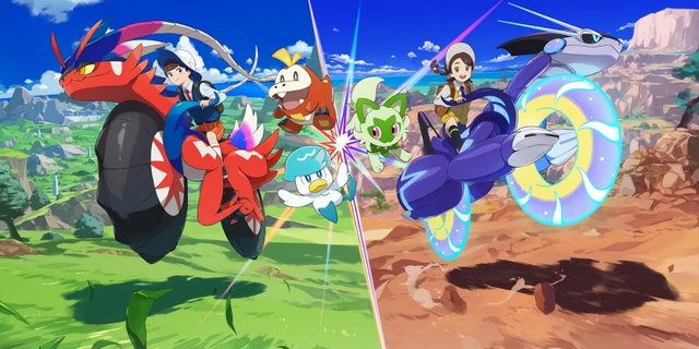 Así serían los personajes de Pokémon Escarlata y Púrpura con el estilo del anime de los noventa