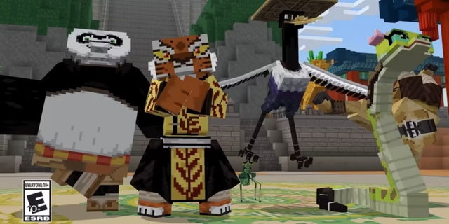 Minecraft lanza su nuevo DLC de Kung Fu Panda