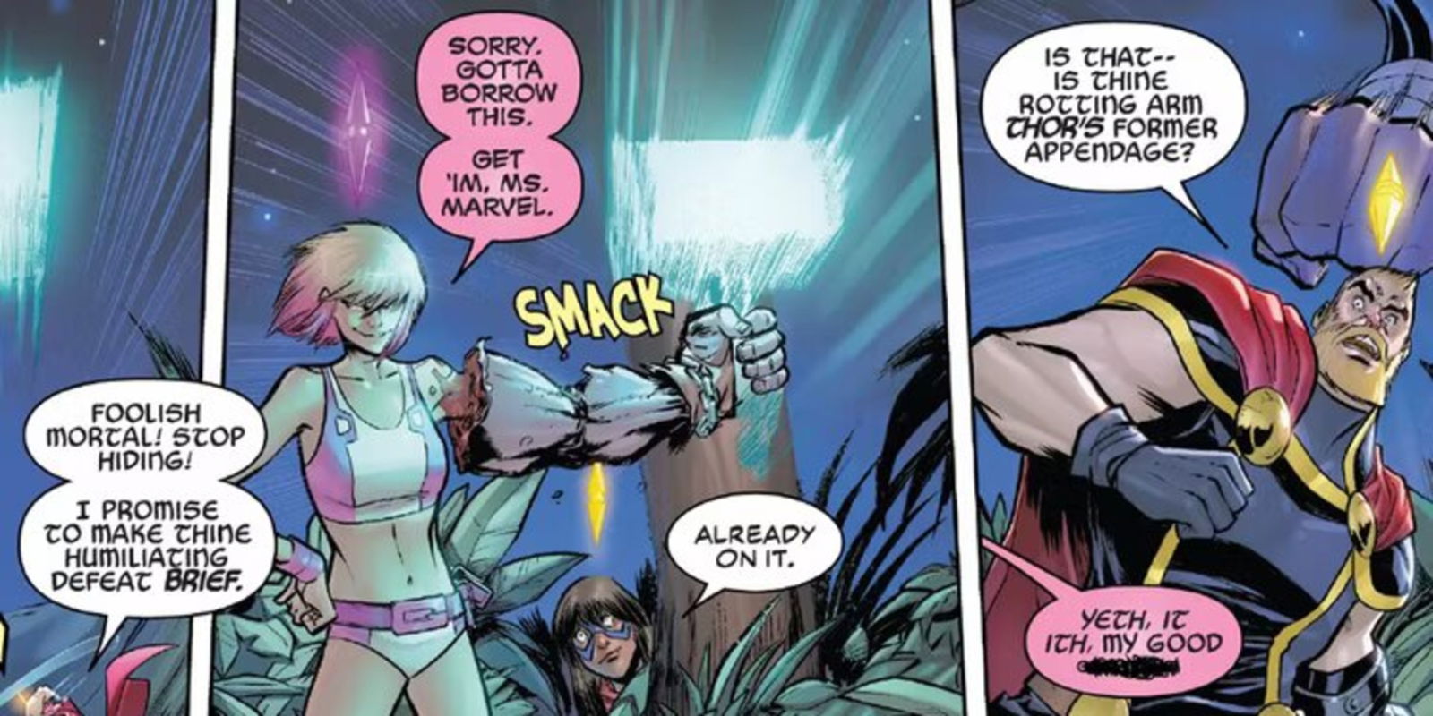 Gwenpool Deadpool Mjolnir Thor