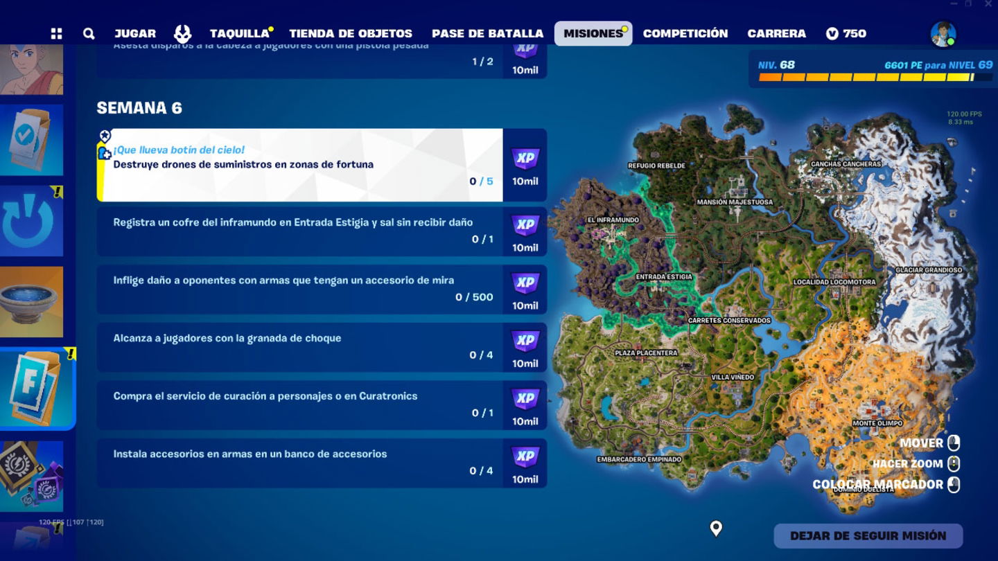 Las misiones de la semana 6 ya están disponibles en Fortnite