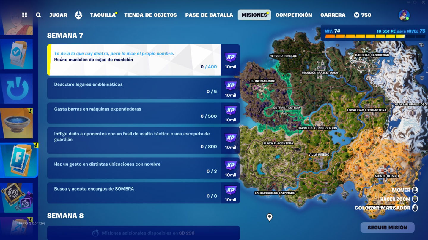 Las misiones de la semana 7 ya están disponibles en Fortnite C5T2