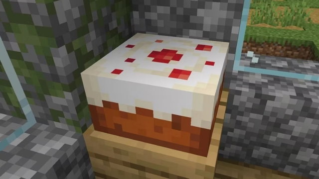 Una seguidora de Minecraft cocina el pastel del juego en la vida real