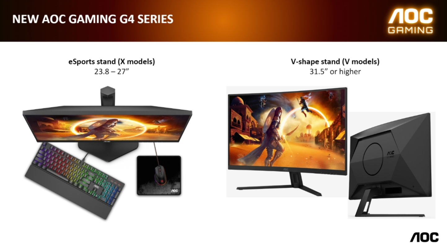 AOC presenta media docena de nuevos monitores gaming