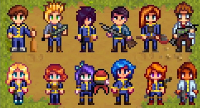 Reimaginan a los personajes de Stardew Valley como si fuesen de Fallout