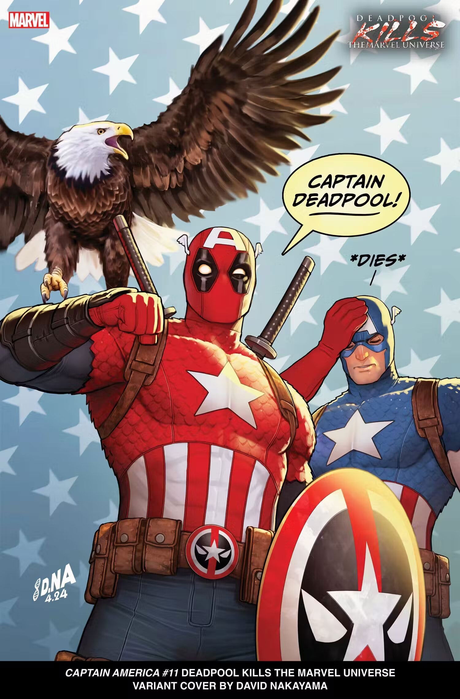 Deadpool Capitán América Marvel Comics