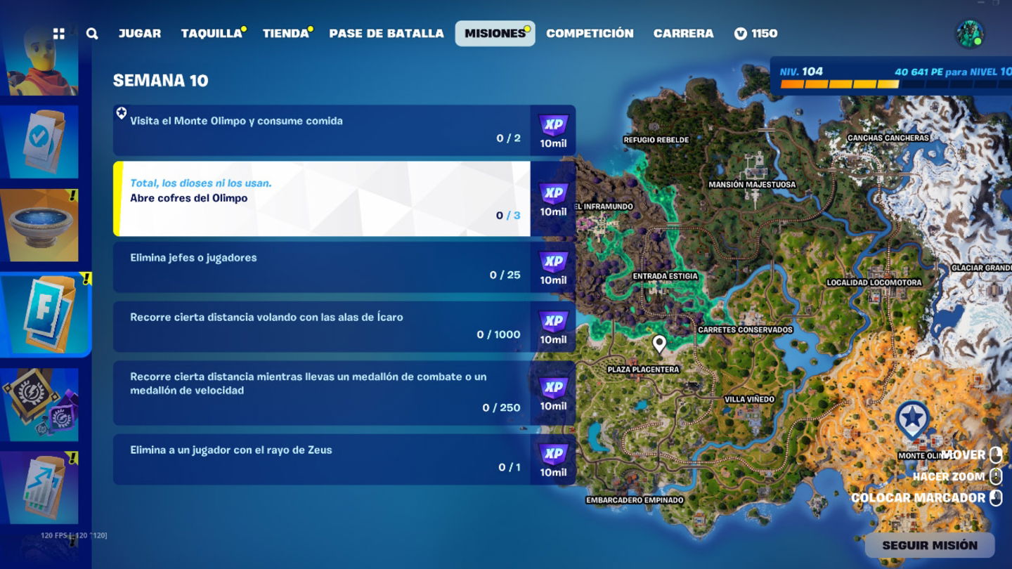 Las misiones de la semana 10 ya están disponibles en Fortnite C5T2