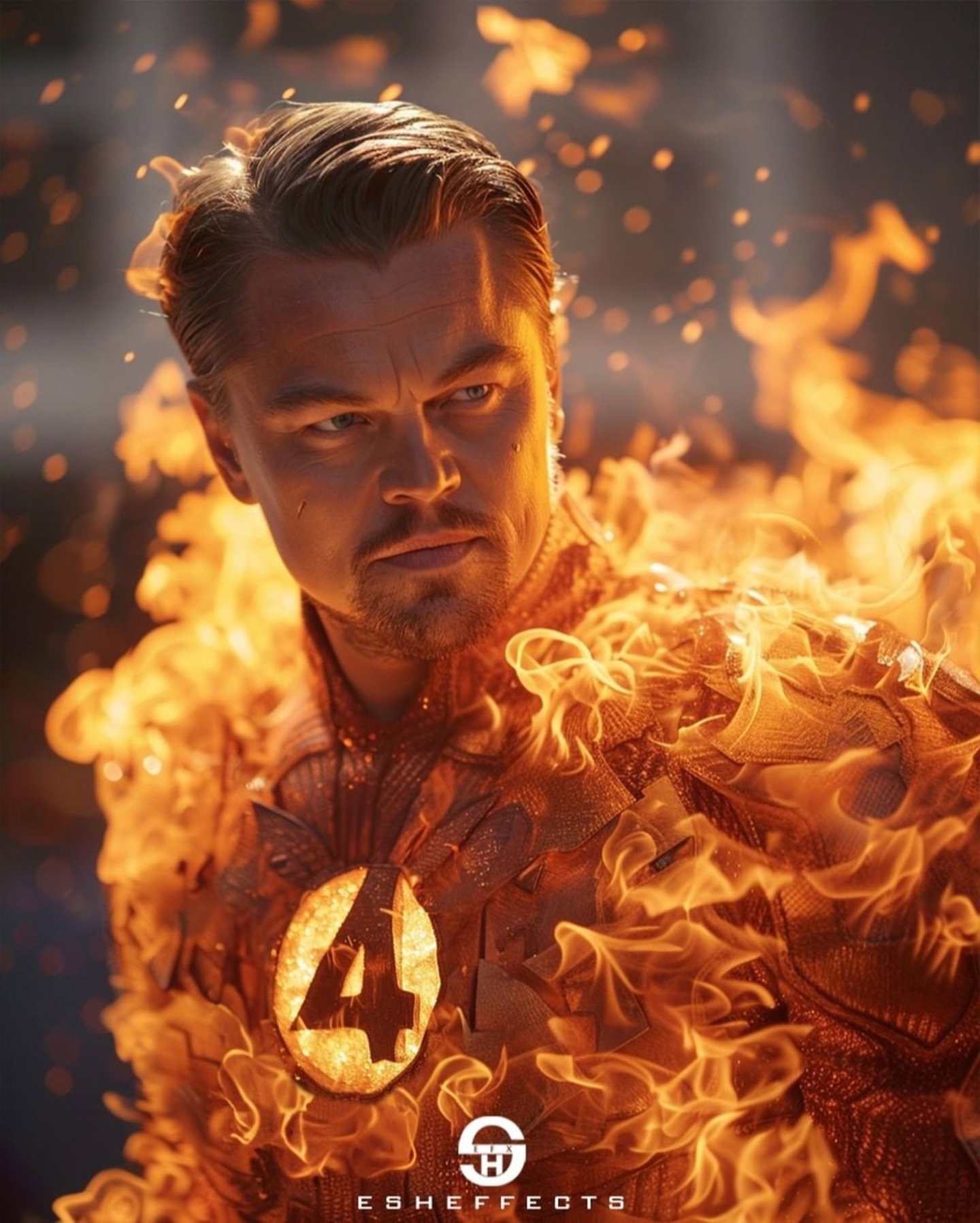 Leonardo DiCaprio 4 Fantásticos Johnny Storm