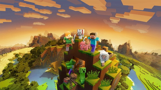 Un jugador de Minecraft ofrece una idea al más puro estilo dinosaurio de Chrome para las pantallas de carga