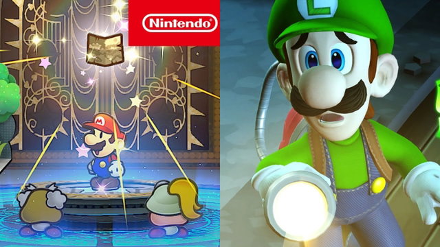 Se revela el tamaño que tendrán Paper Mario: La puerta milenaria y Luigi's Mansion 2 HD
