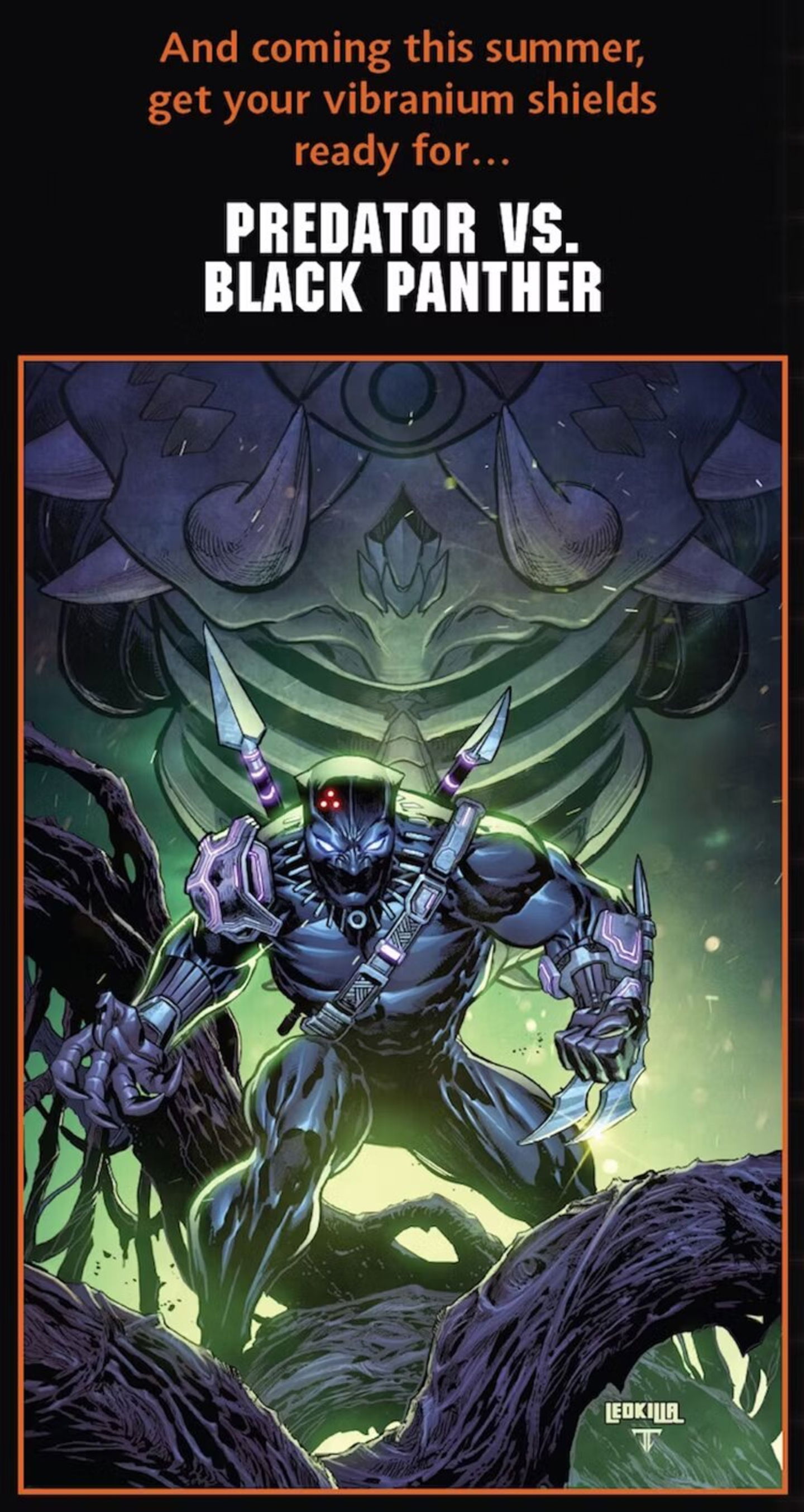 Black Panther vs Predator Marvel Comics