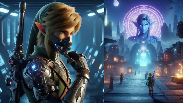 Las primeras propuestas de The Legend of Zelda tenían más elementos futuristas