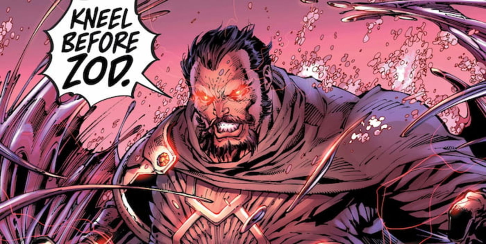 El poder de Zod es equiparable al de Superman, pues ambos son kryptonianos