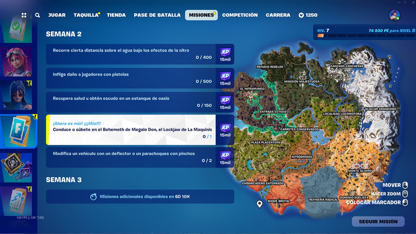 Las misiones de la semana 2 ya están disponibles en Fortnite