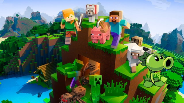 Un jugador de Minecraft modela todas las plantas de Plants vs Zombies para implementarlas en el juego