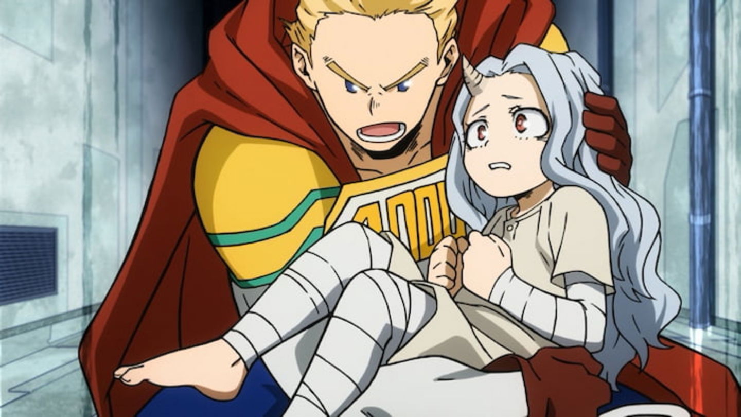 Ver a Mirio sin poderes intentar proteger a Eri es inspirador